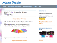 Tablet Screenshot of hippiepowder.com